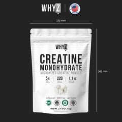 WHYZ 1100 g bulk creatine supports everyday consistency without clutter.