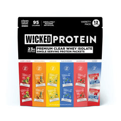 WICKED Protein Clear Whey Isolate ice pop flavor shake for post-workout recovery