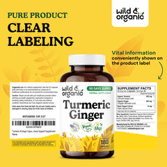 Wild & Organic 180-count bottle highlighting a 90-day supply.