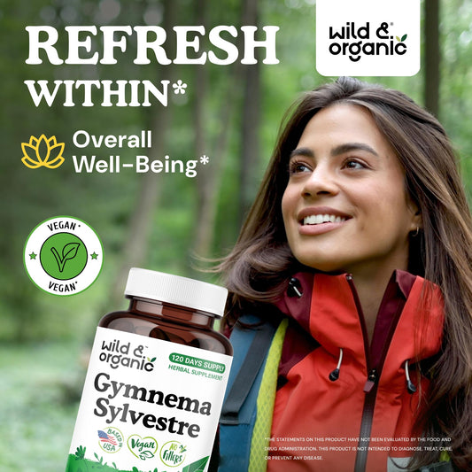 Wild & Organic bottle front view highlights vegan, non-GMO formula