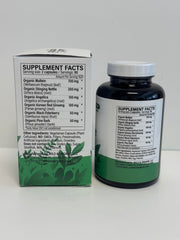 Full bottle of Wild & Organic Lung Cleanse signaling a 90-day supply