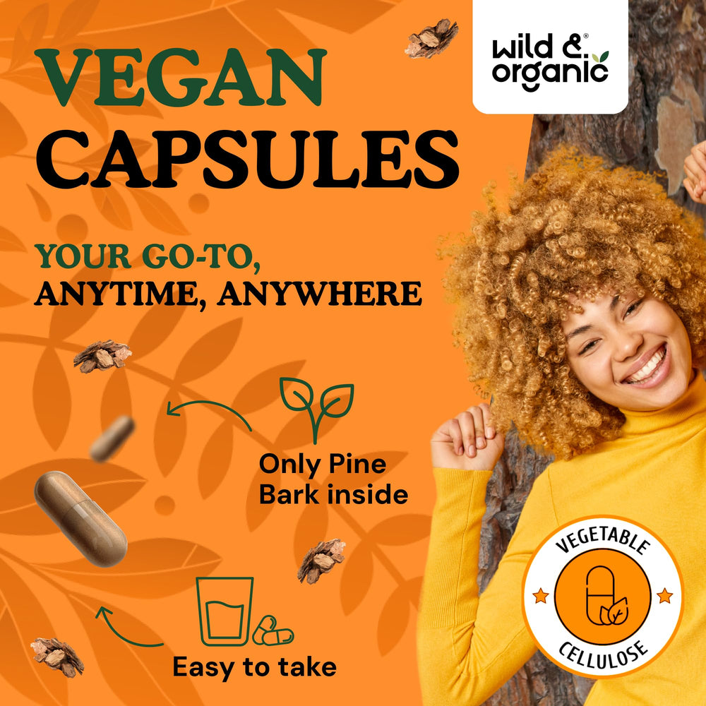 Wild & Organic packaging carton showing 4-month supply and complete label.
