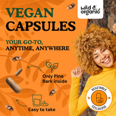 Wild & Organic packaging carton showing 4-month supply and complete label.