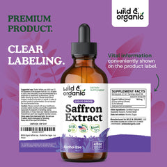 Daily saffron drops scene suggests mood and focus support possibilities.