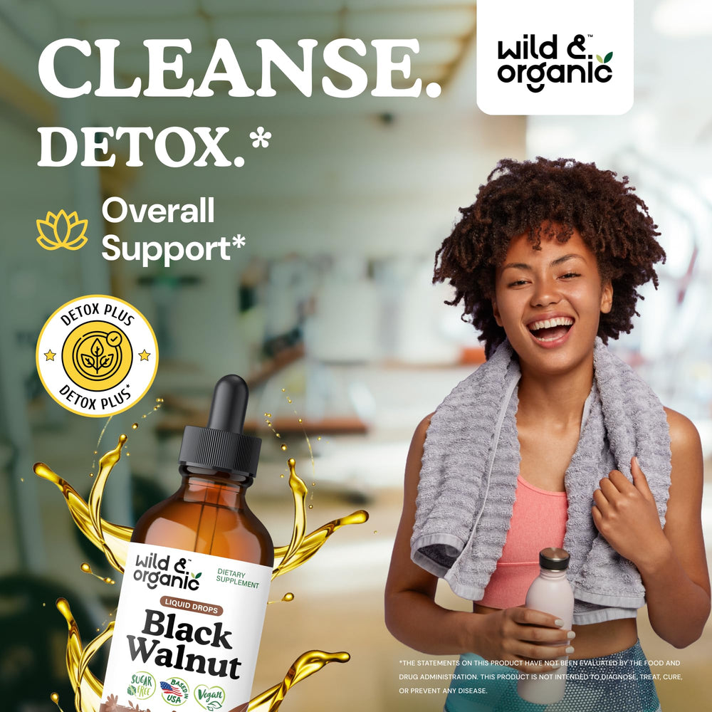 Wild & Organic tincture dropper close-up for precise, mess-free daily dosing.
