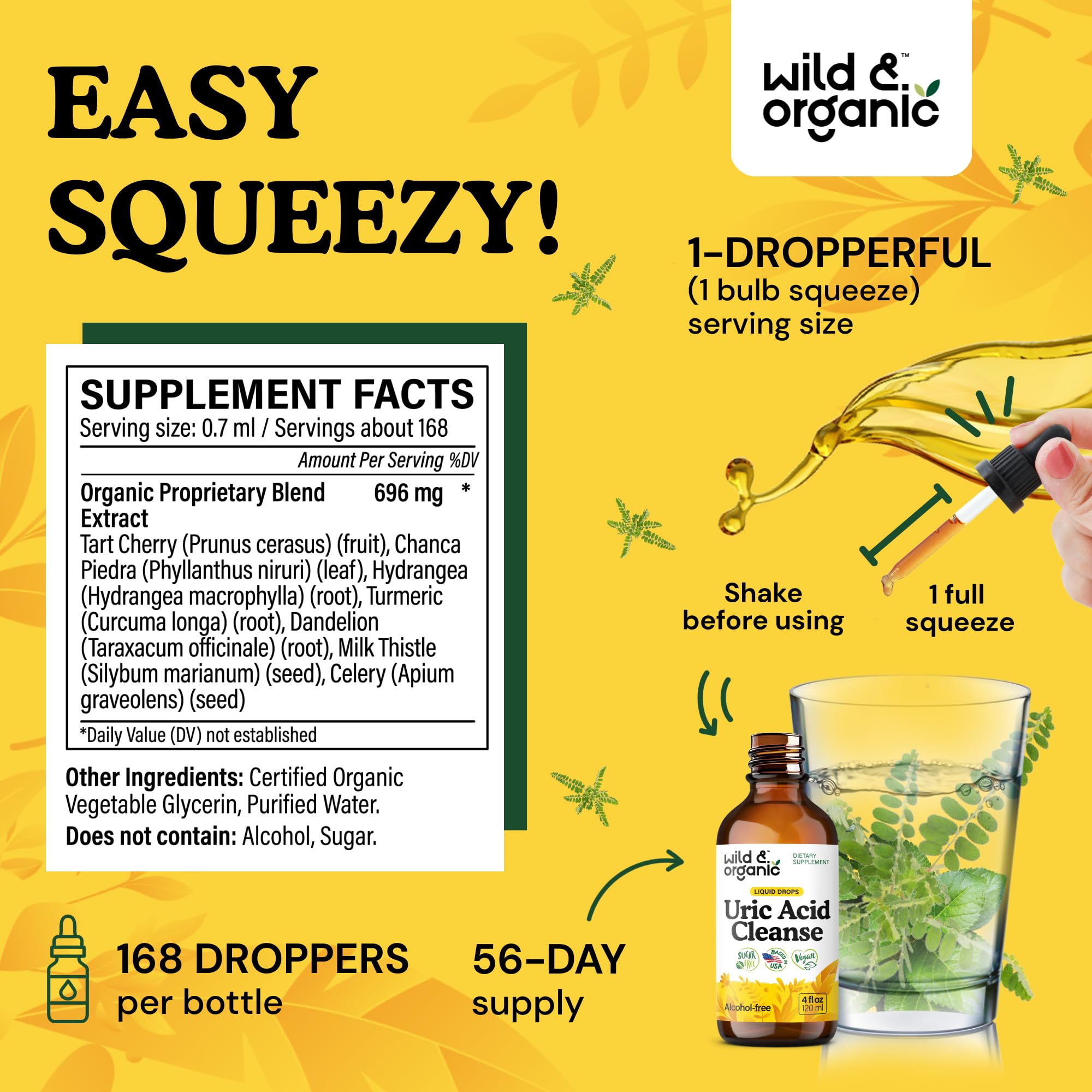 Tart Cherry ingredient in Wild & Organic Uric Acid Cleanse adds natural flavor and antioxidants
