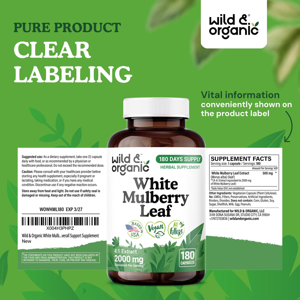 Wild & Organic daily-use setup with bottle and capsules for antioxidant support.