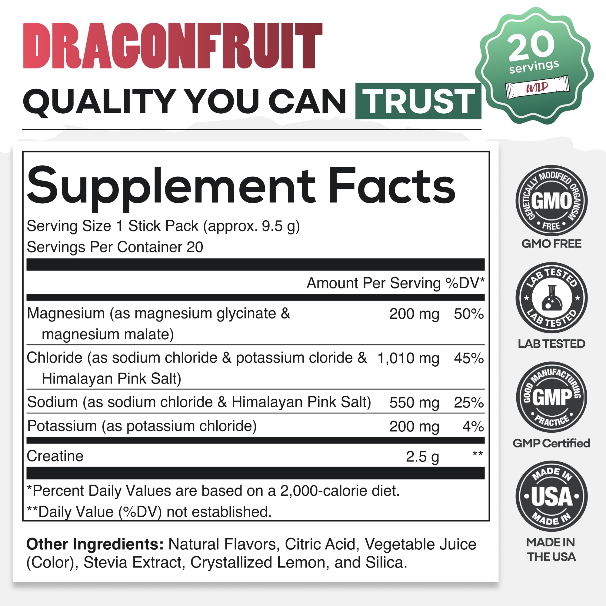 Wild Foods electrolyte packet helps maintain hydration during training