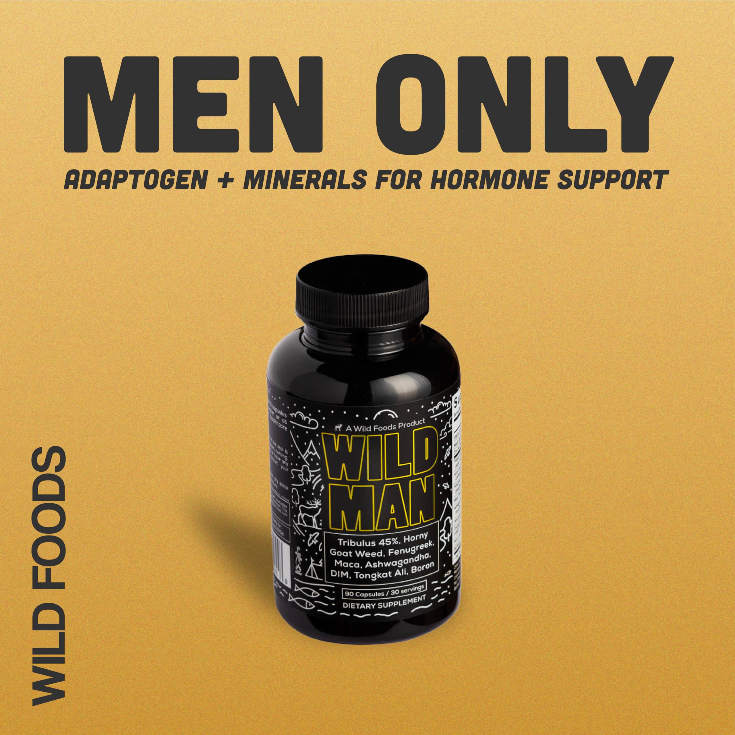 Wild Foods Herbal Stack for Man outdoors with daily routine context
