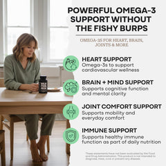 Wild Foods Omega-3 bottle being poured demonstrates easy daily consumption