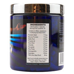 Wild Force Man Force capsules close-up, highlighting a convenient herbal blend.
