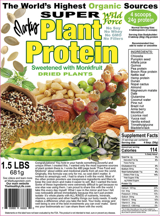 Wild Force Super Plant Protein with prickly pear cactus for a smooth digestive-friendly shake.