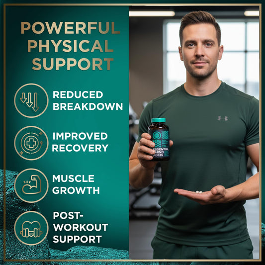 Wild Fuel essential amino acids capsules front view for workout support.