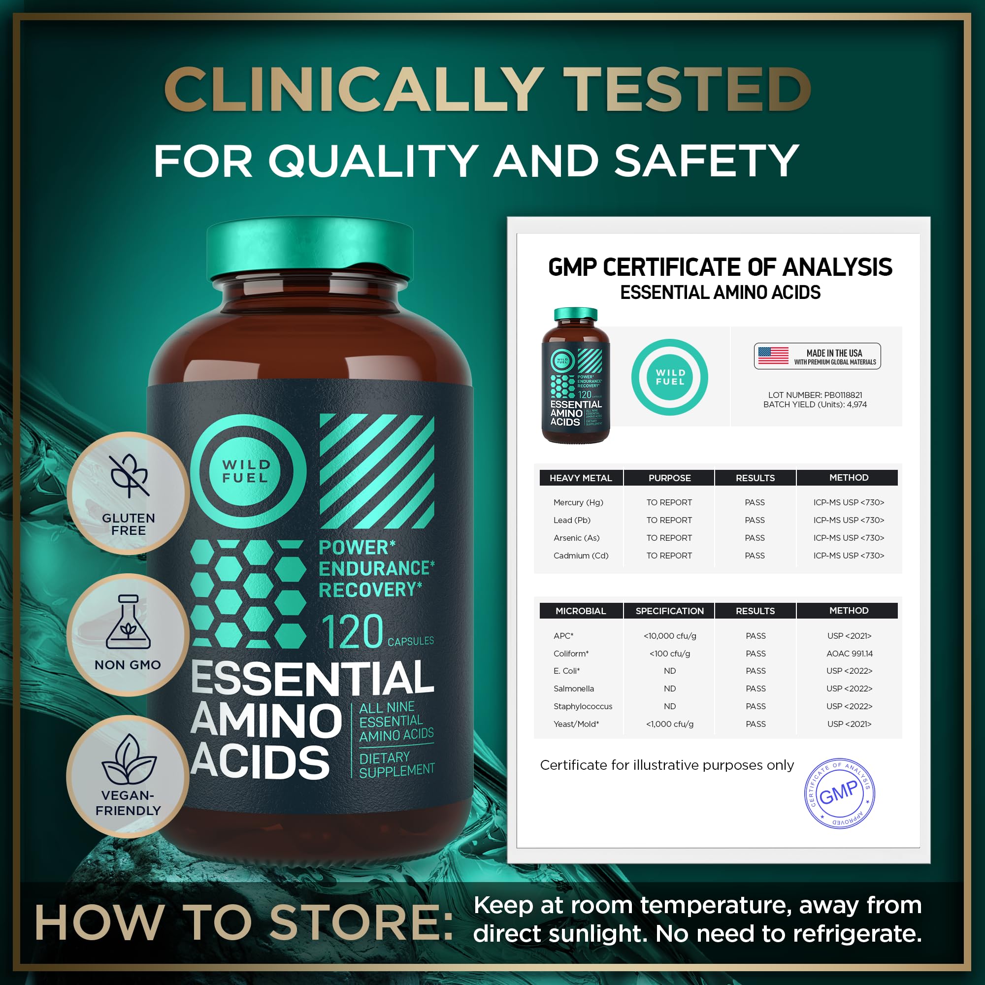 Wild Fuel pouring capsules into hand for convenient use.