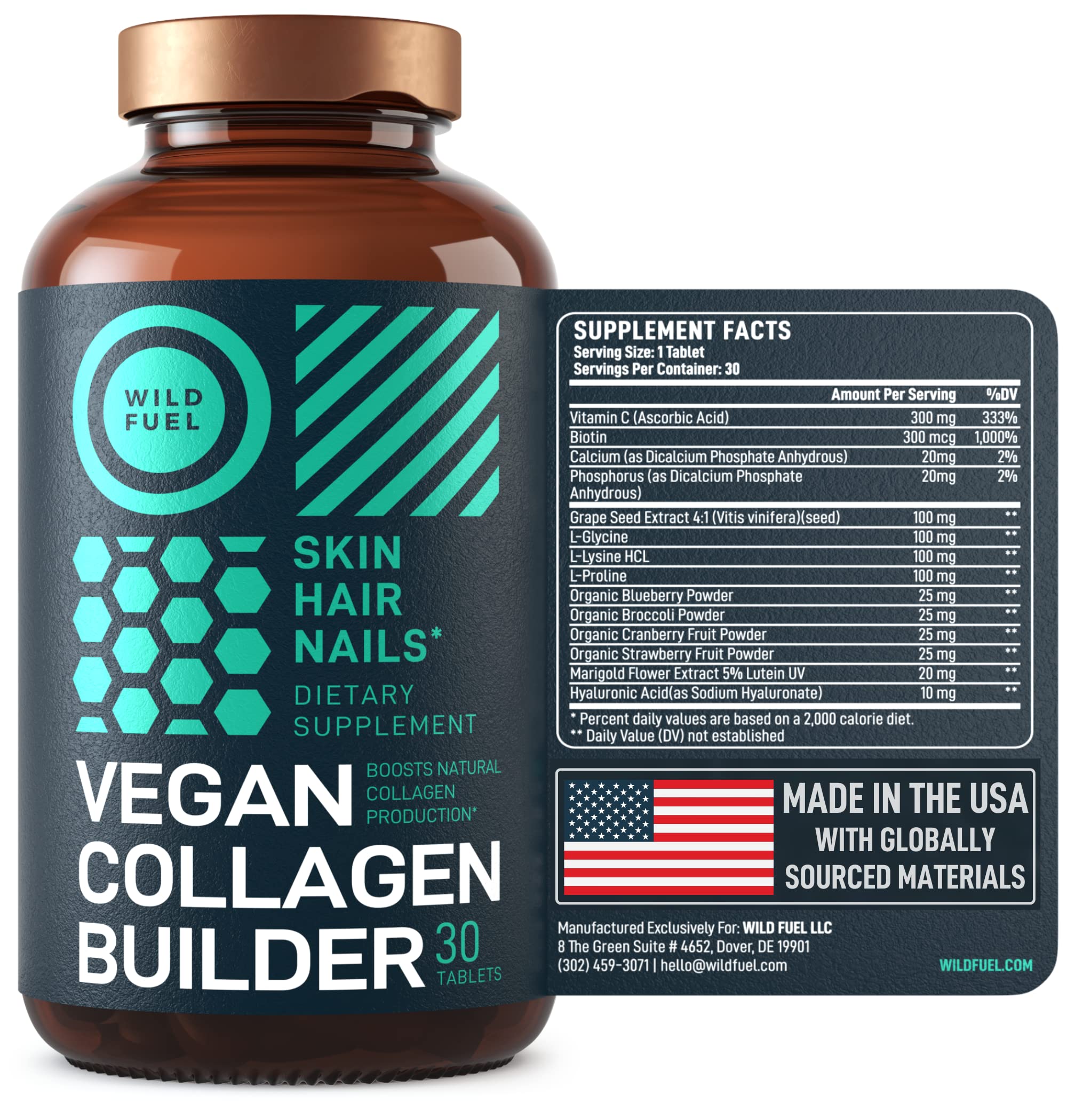 WILD FUEL elastic-skin concept, supports skin elasticity and hydration with plant-based ingredients.