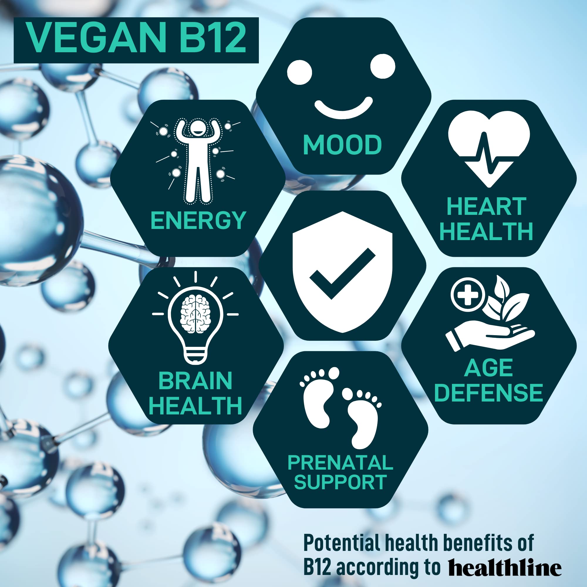 Mood-support focus: B12-infused probiotic promoting energy
