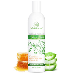 Wild Naturals eczema & psoriasis deep conditioner bottle for scalp care.