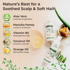 Wild Naturals Manuka honey ingredients close-up highlighting nourishing components.