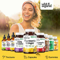 Wild & Organic 90-capsule bottle indicating a 45-day supply.