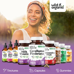 Wild & Organic Caralluma Fimbriata packaging view with 60-day supply note.