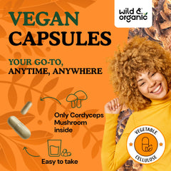 Wild & Organic 180-count bottle indicating 90-day supply.