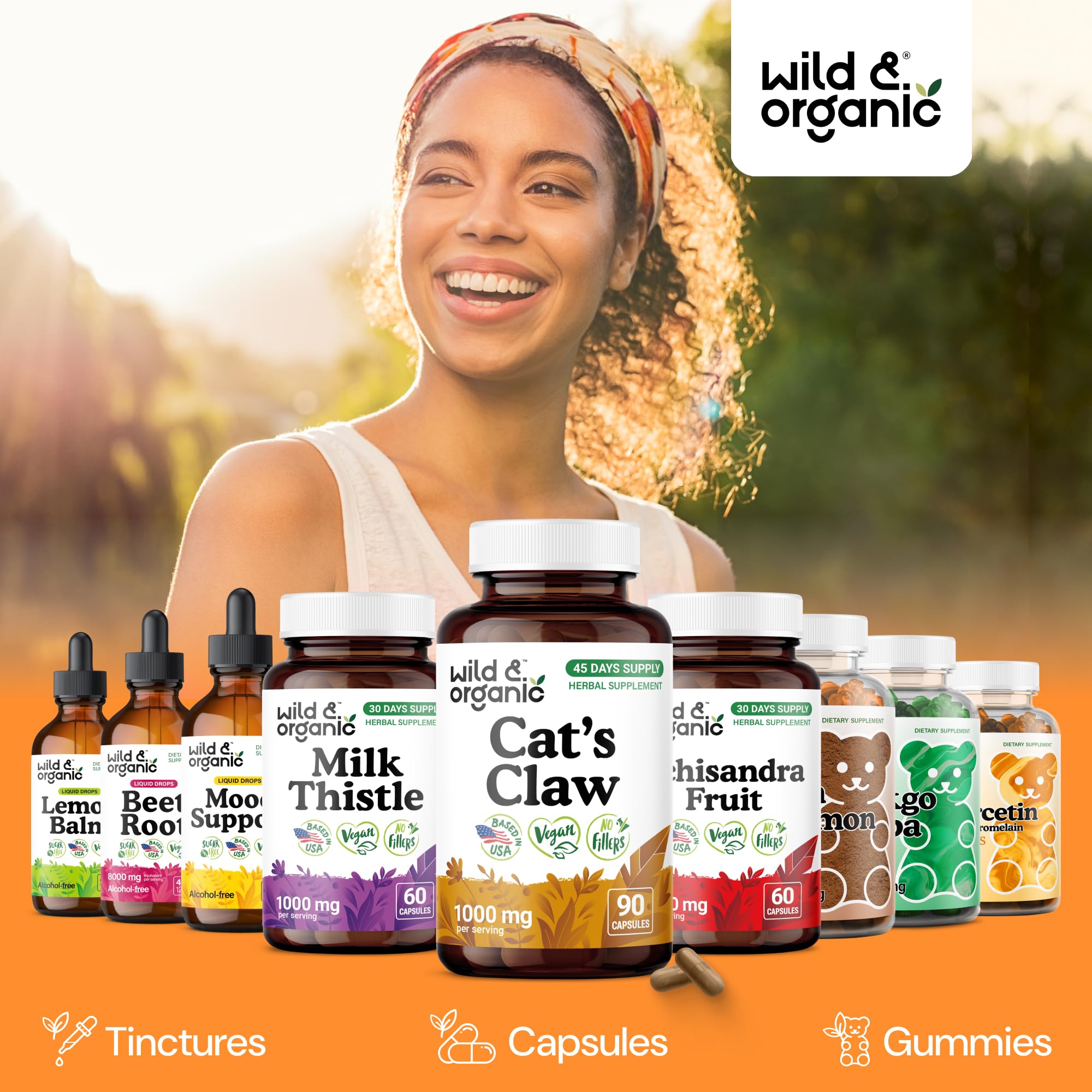 Wild & Organic Easy-to-take capsules designed for daily use.