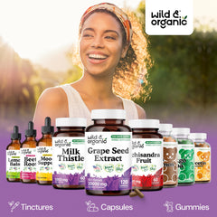 Wild & Organic Grape Seed Extract Capsules 90-day supply highlight