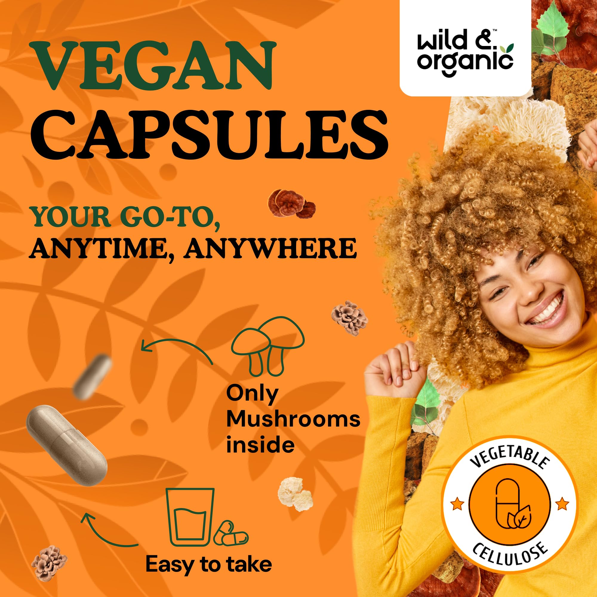 Pouring capsules from bottle highlights easy-to-take design for daily use.