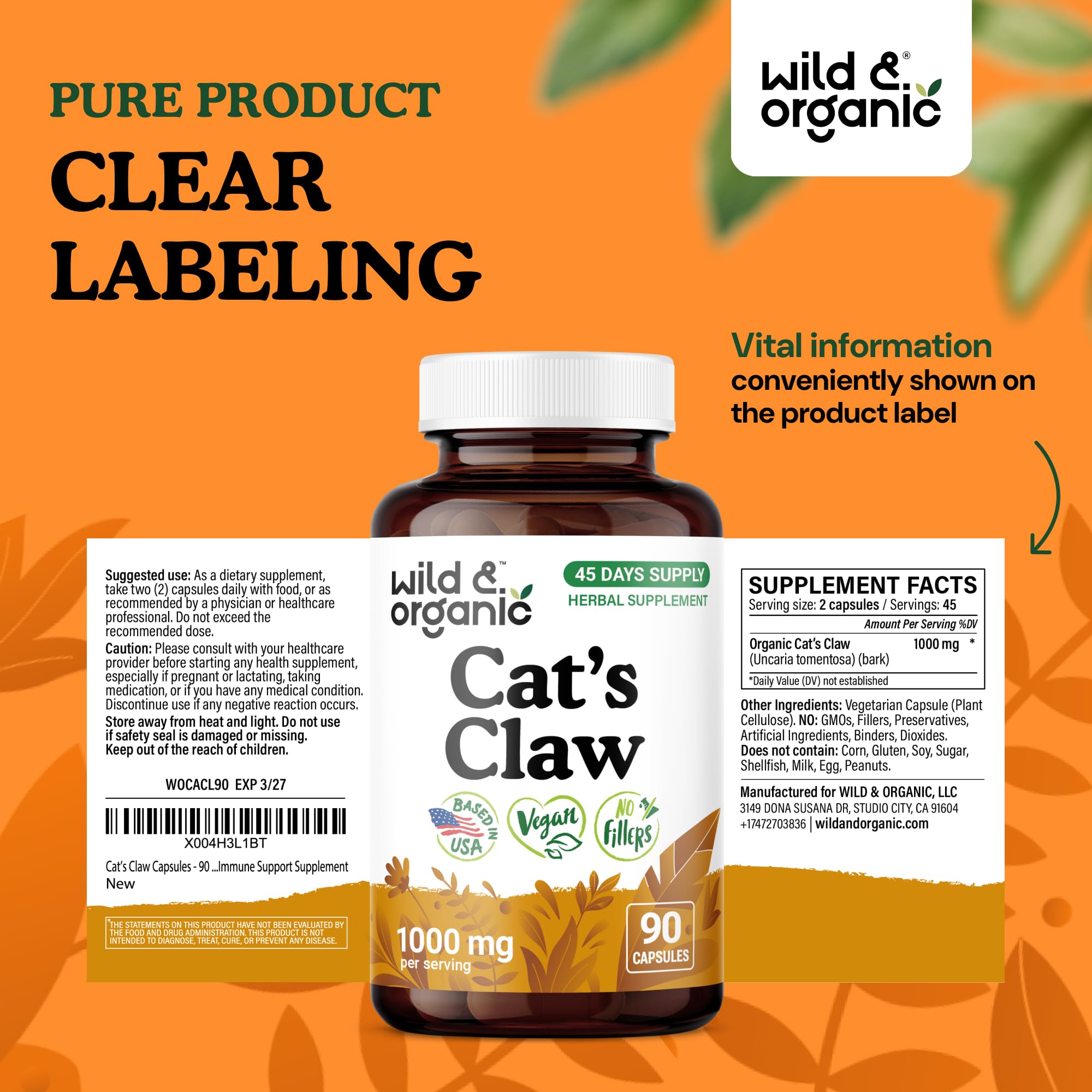 Wild & Organic Immune-support capsules shown in everyday routine.
