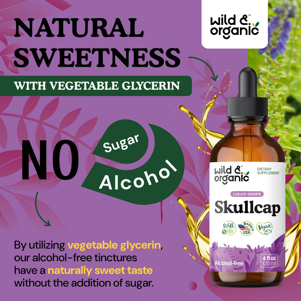 Dropper dispensing skullcap tincture for quick daily use