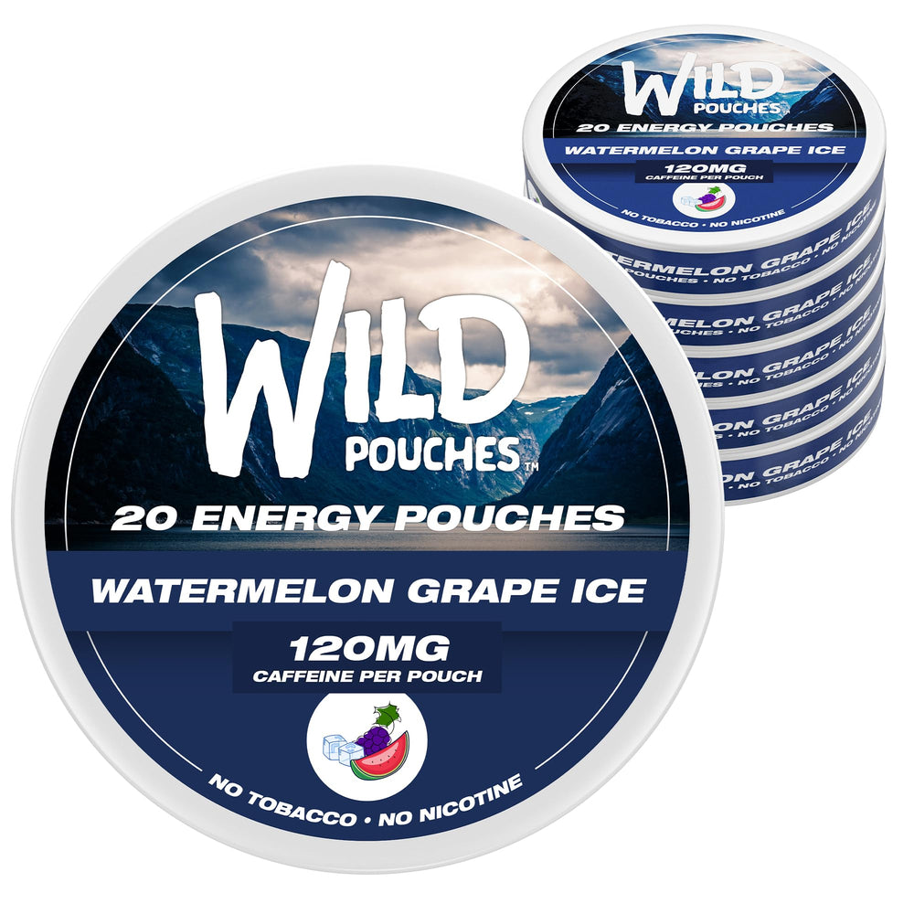 Wild Pouches Watermelon Grape Ice front-pack for on-the-go energy