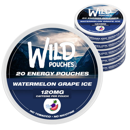 Wild Pouches Watermelon Grape Ice front-pack for on-the-go energy