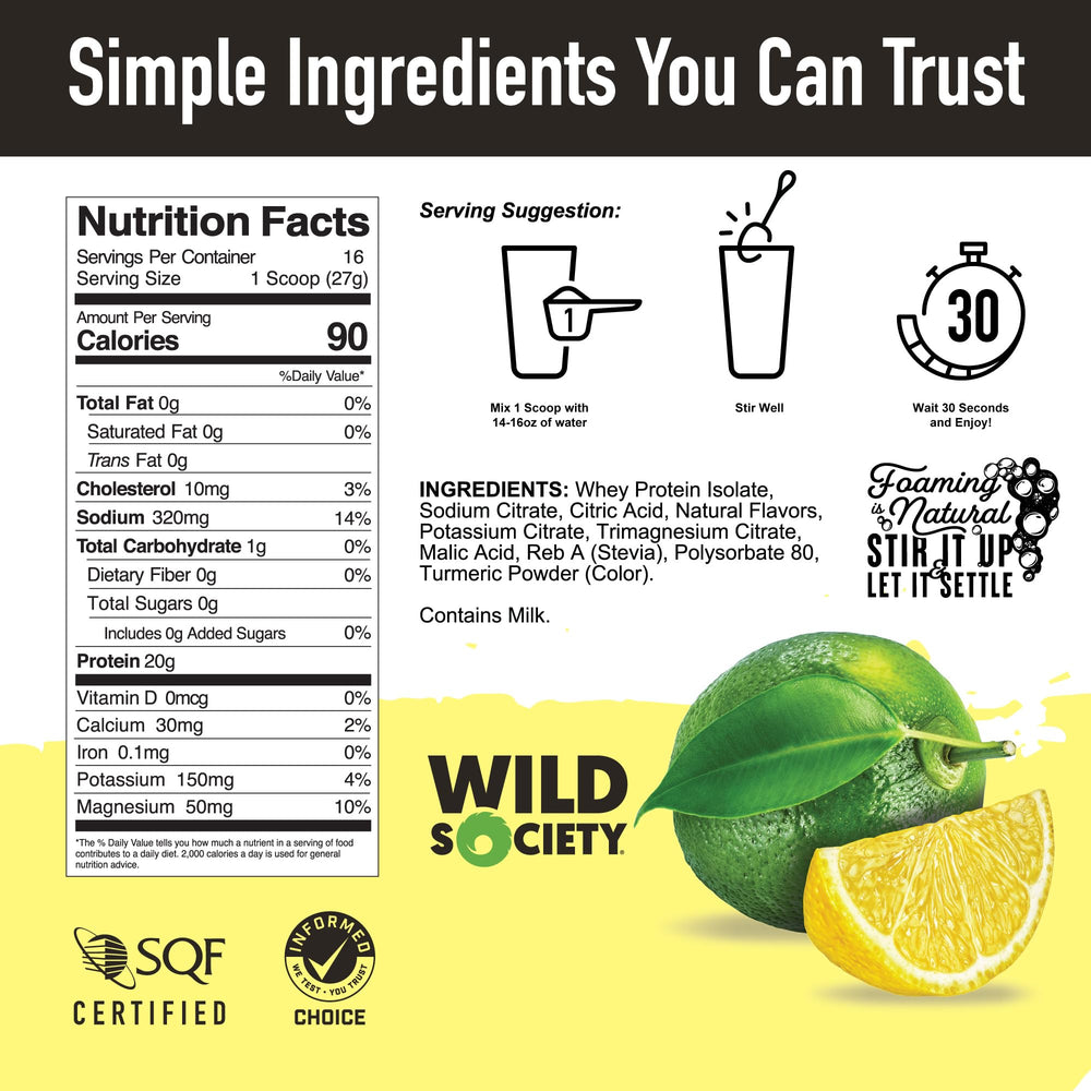 Wild Society Rocket Pop glass reveals crisp flavor and rapid protein delivery.