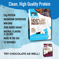 Wild Society Grass-Fed whey with 25 g protein per serving for lean muscle support