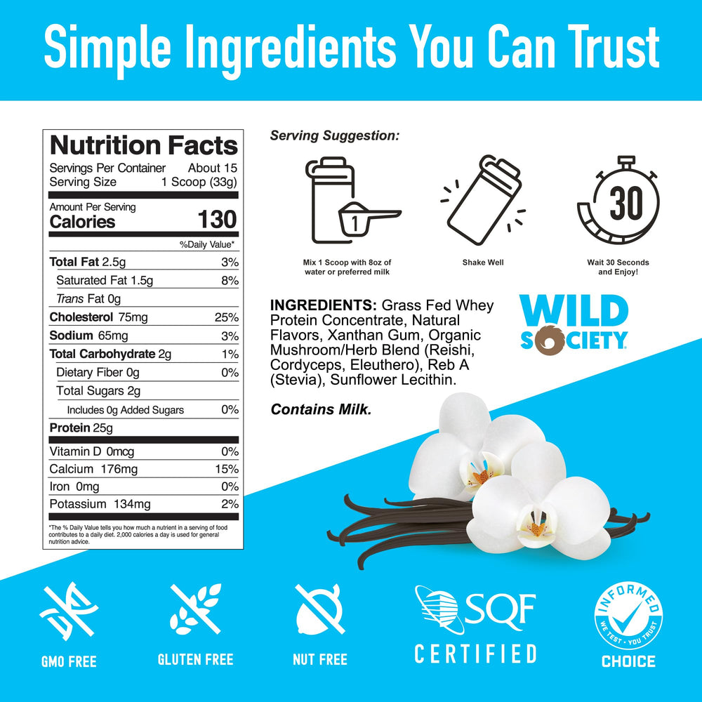 Wild Society Reishi Cordyceps Eleuthero blend boosts resilience and energy