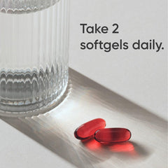 Wild sockeye salmon oil capsules suggesting high-quality sourcing