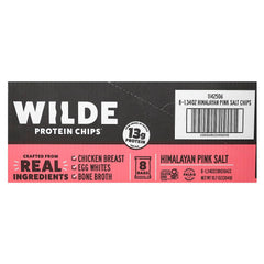 Wilde Brands Protein Chips chip closeup highlighting crispy texture and ingredients