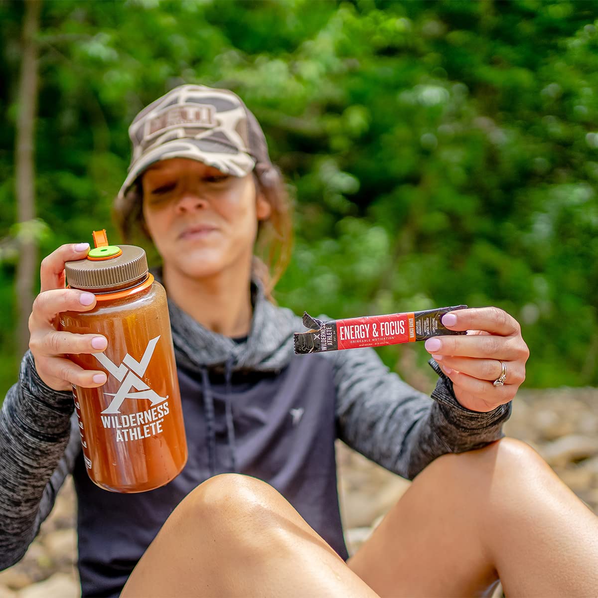 Wilderness Athlete Energy Tropical Fusion glass shows clear, sustained energy without jitters.