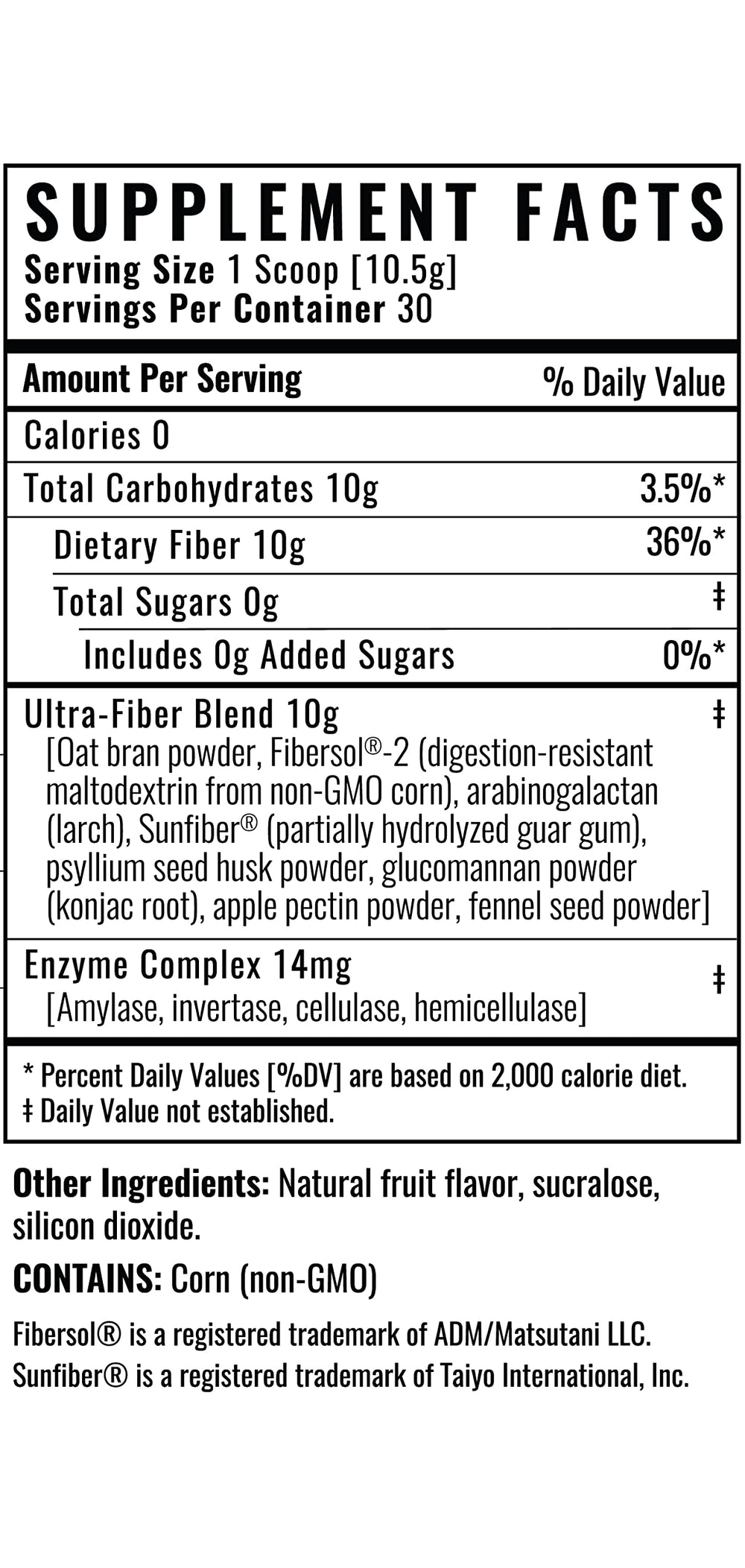 Wilderness Athlete Fiber+ packaging on kitchen counter emphasizes clear labeling