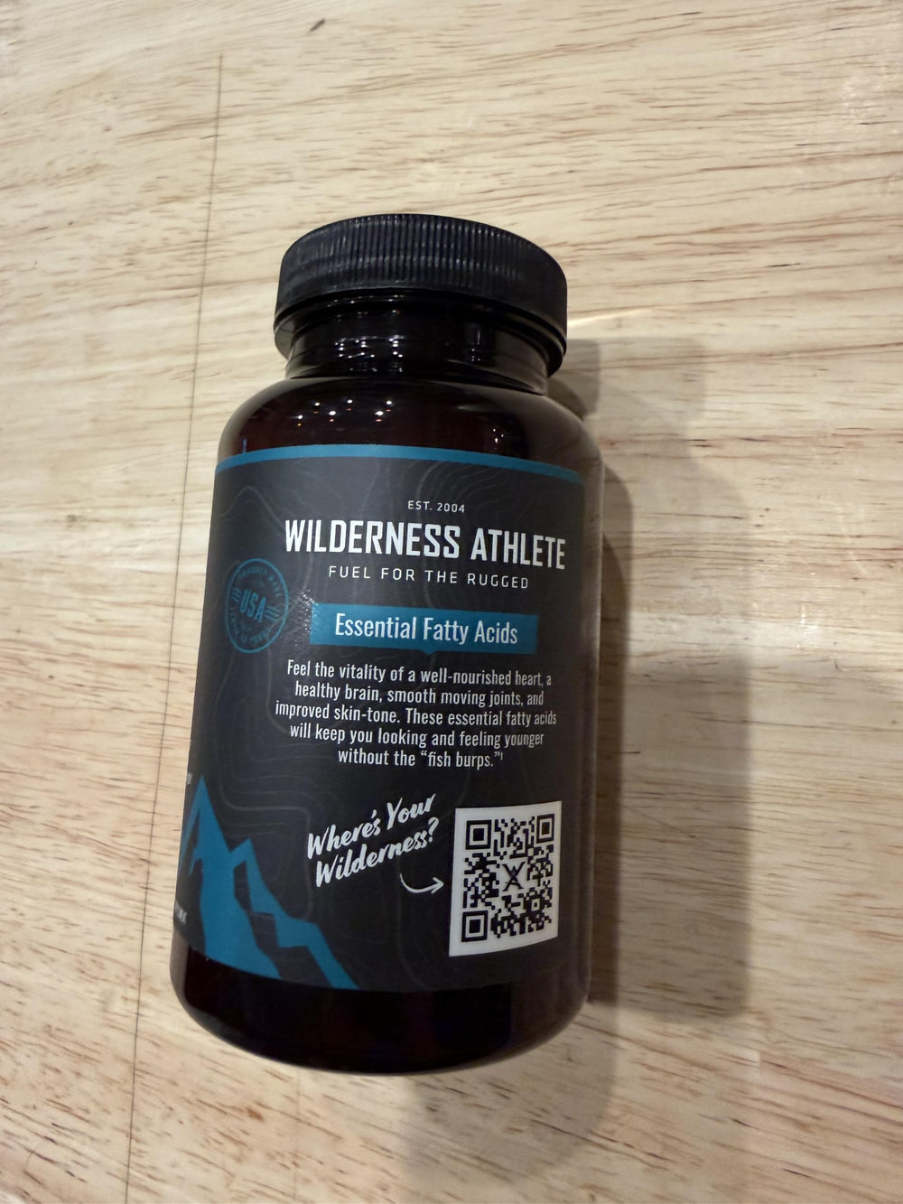 Wilderness Athlete Omega-3 softgels are burpless and easy to swallow