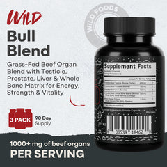 Wild Foods beef liver capsules close-up, rich in essential vitamins and minerals