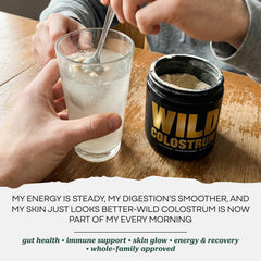 2,000mg colostrum per serving supports dense daily nutrition.