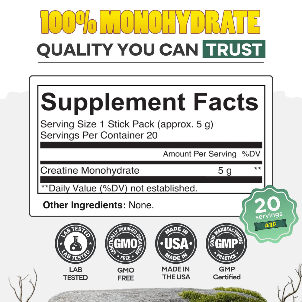 Wild Foods Creatine powder in shaker cup for daily performance.