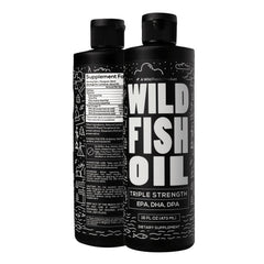 Wild Foods Liquid Omega-3 Lemon bottle pour showing easy serving and smooth taste