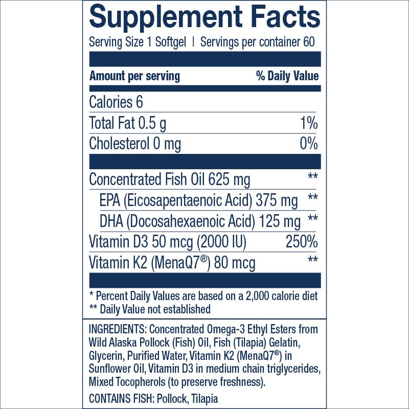 Wiley's Finest Alaska Pollock oil highlighting MSC-certified sustainable sourcing.