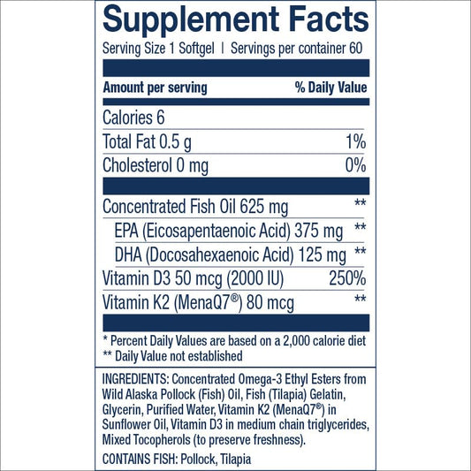 Wiley's Finest Alaska Pollock oil highlighting MSC-certified sustainable sourcing.