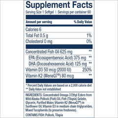Wiley's Finest Alaska Pollock oil highlighting MSC-certified sustainable sourcing.