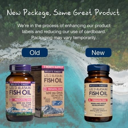 Daily prenatal routine with Wiley's Finest Prenatal DHA.