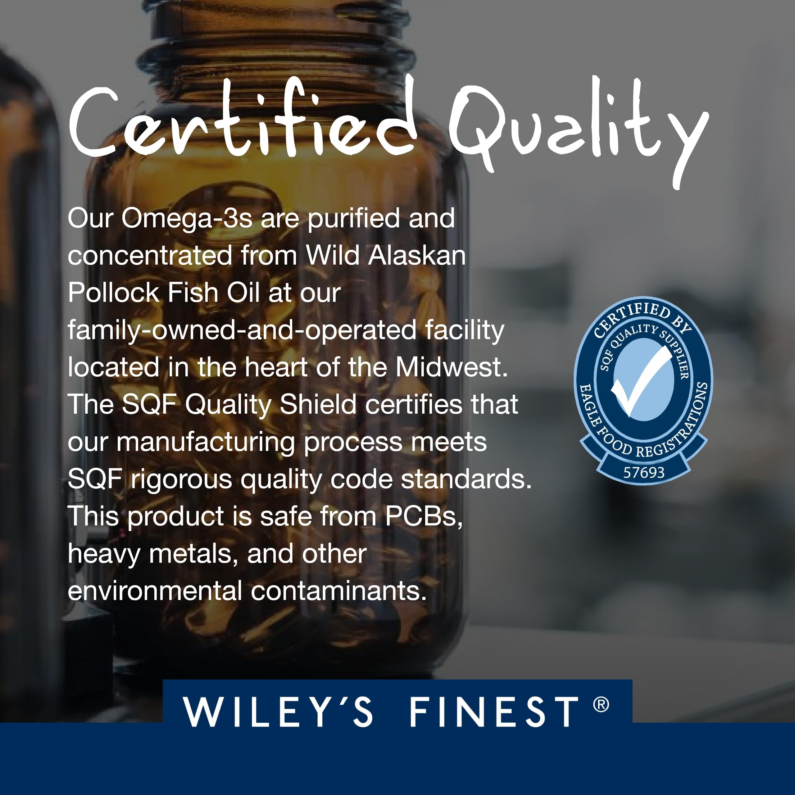 Single-serving softgel emphasizing daily omega-3 intake from Wiley's Finest