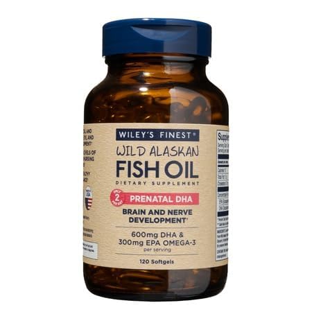Wiley's Finest Prenatal DHA packaging highlights a trusted omega-3 formula for moms